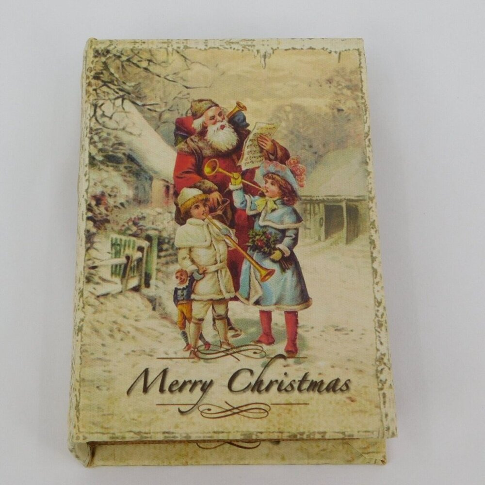 Midwest Seasons of Cannon Falls Holiday Christmas Ornament Hollow Book Santa